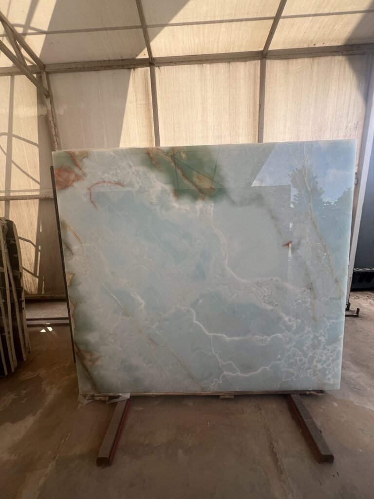 Onyx Blue doğal taş plaka